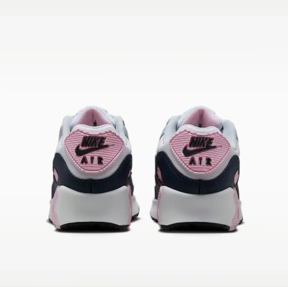 Bling Nike Air Max 90 Girls Sneakers Shoes Customized with Crystals Pink Gray